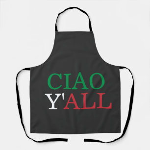 Tablier "Ciao Y'all" HillBilly Cuisine italienne