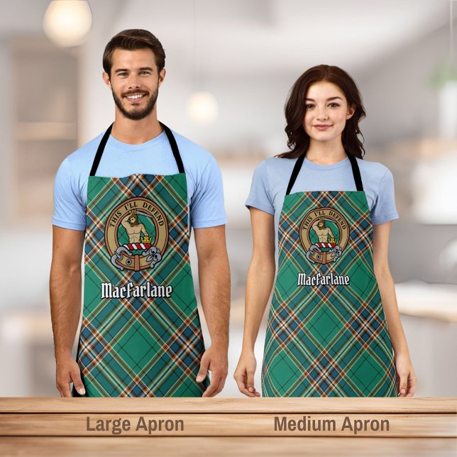 Tablier Cimier du clan MacFarlane sur l'ancien tartan de c (Créateur téléchargé)