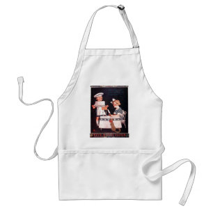 Tablier Cinq farine Rose ~ Vintage1914 Ad