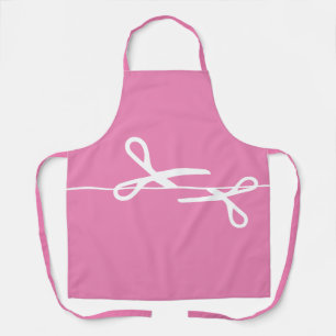 Tablier Ciseaux modernes Liste de cheveux Bubblegum rose
