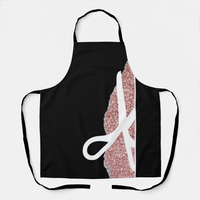 Tablier Ciseaux modernes Stylo cheveux noir (Recto)