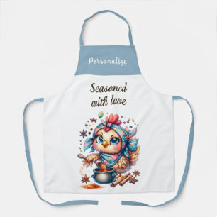 Tablier Citation d'amour drôle Mignon poulet cuisine