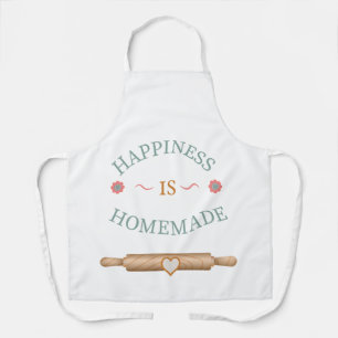 Tablier Citation de cuisson de bonheur mignon fait maison