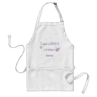 Tablier Citation de jardin inspirationnelle avec papillon
