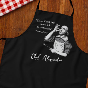 Tablier Citation de Shakespeare sur mesure