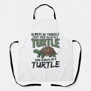 Tablier Citation de Tortue Drôle Design Vectoriel Vintage_