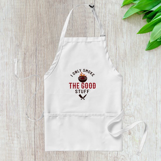 Tablier Citation drôle de BBQ Je ne fume que les bonnes ch (Créateur téléchargé)