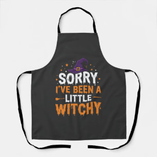 Tablier Citation drôle de petite sorcière pour Halloween