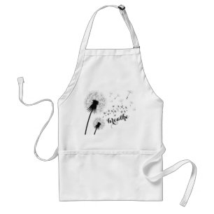 Tablier Citation inspirante du Dandelion BREATHE moderne