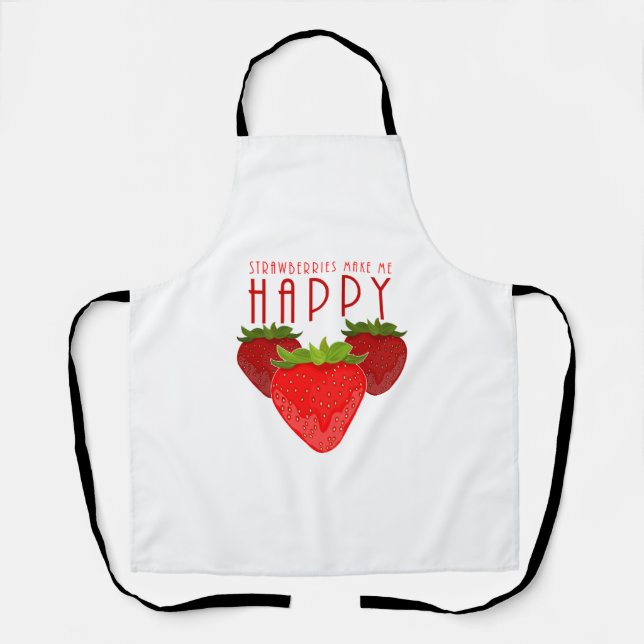 Tablier Citation Mignonne sur les Fraises | Fruit Mignon (Recto)