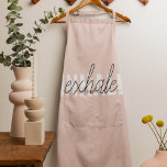 Tablier Citation moderne Pastel Pink Inhale Exhale<br><div class="desc">Citation moderne Pastel Pink Inhale Exhale</div>