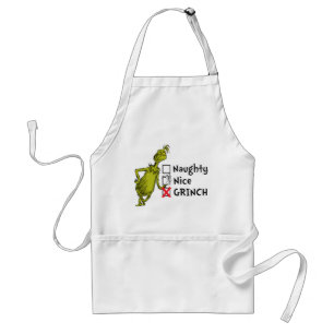 Tablier Citation Naughty, Nice ou Grinch