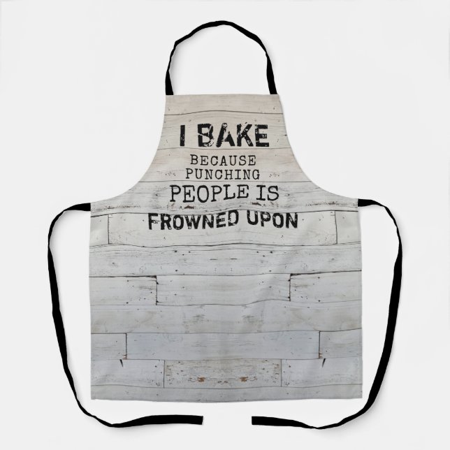 Tablier Citation Rustique Funny Baking Apron (Recto)