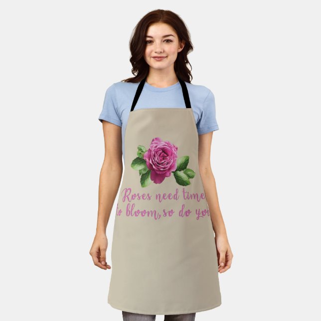 Tablier Citations amusantes sur les roses et l'amour (Porté)