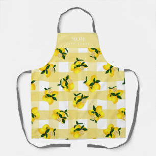 Tablier Citron chic En vichy jaune