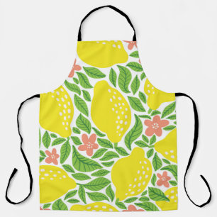 Tablier Citron Citrus Motif Vintage d'été