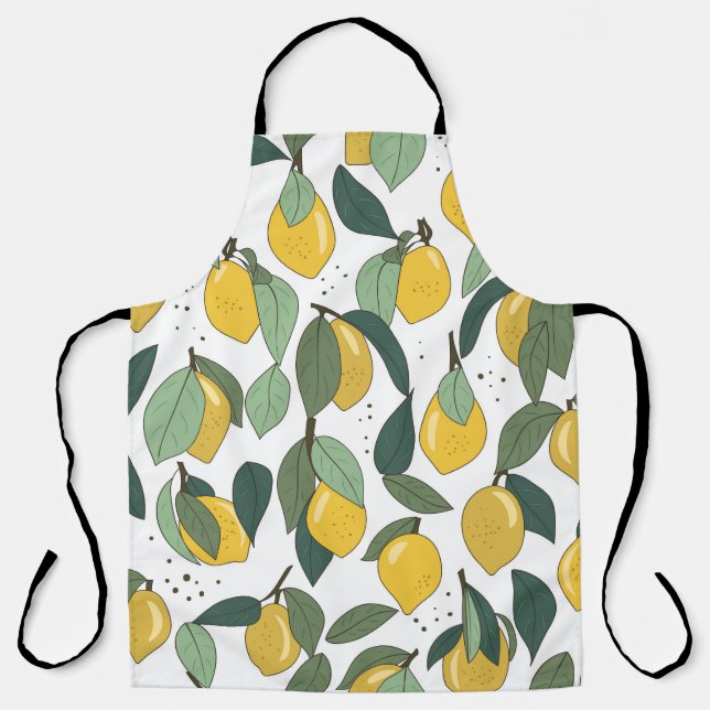 Tablier Citron Tropical : Vintage clair sans joint (Recto)