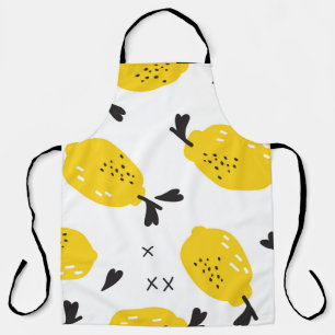 Tablier Citrons de New York : découpes Vintages