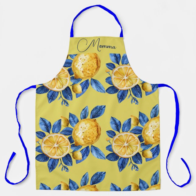 Tablier Citrons italiens personnalisés (Recto)