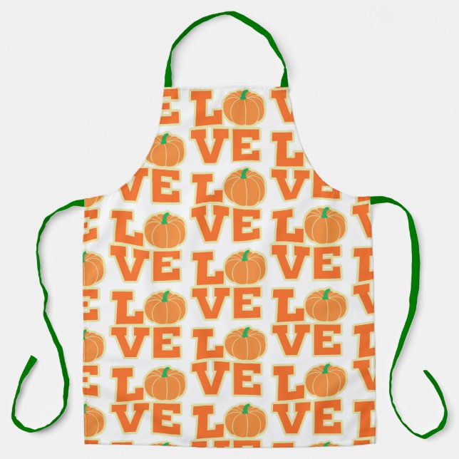 TABLIER CITROUILLE AMOUR (Recto)