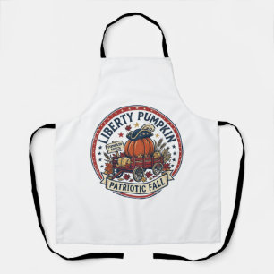 Tablier Citrouille de la Liberté Patriotique Citrouille d'
