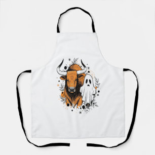 Tablier Citrouille de vache Halloween Highland
