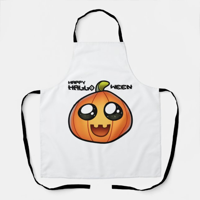 Tablier citrouille d'halloween (Recto)