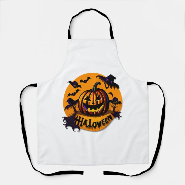 Tablier Citrouille d'Halloween (Recto)