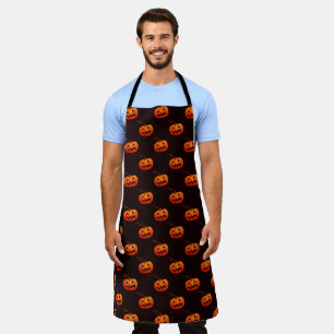 Tablier Citrouille D'Halloween, Citrouille Orange Trou Ou 