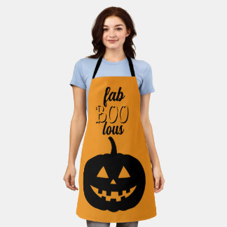 Tablier Citrouille d'Halloween FAB BOO LOUS 
