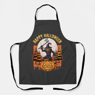 Tablier Citrouille effrayante de la fête d'Halloween Vecto