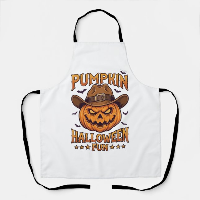Tablier Citrouille Halloween Amusement Lanterne Jack Chape (Recto)