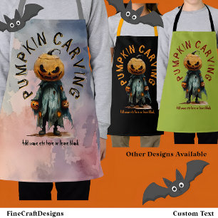 Tablier Citrouille Head Scarecrow Éffrayant Carving Party