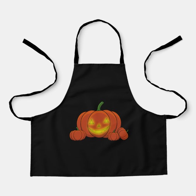 Tablier Citrouille Jack-o-lanterne (Recto)