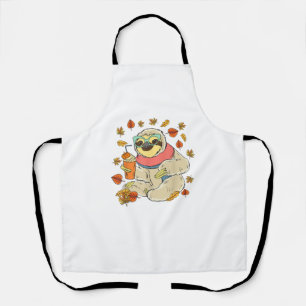 Tablier Citrouille Spice Sloth Automne Feuilles Thanksgivi