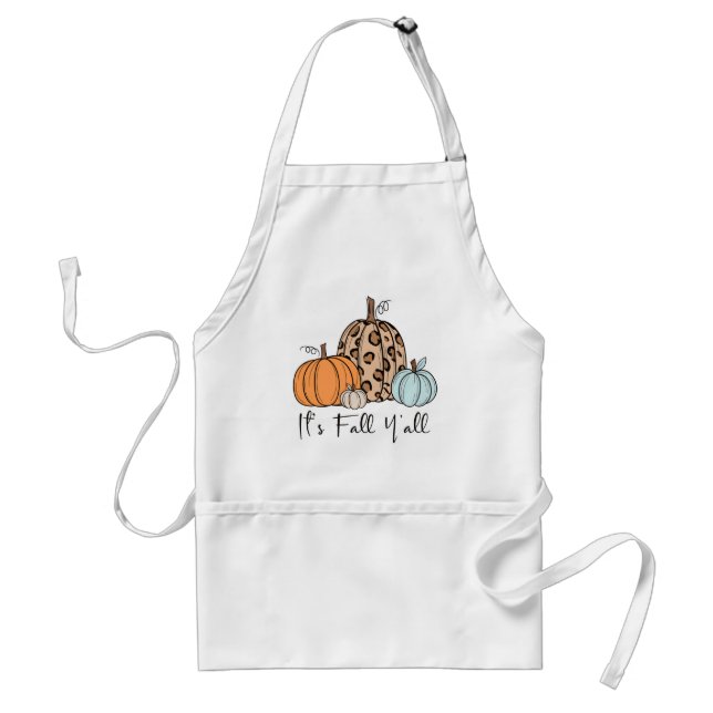 Tablier Citrouille tendance d'automne | Citation « C'est l (Devant)