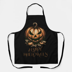 Tablier Citrouille vintage joyeux Halloween