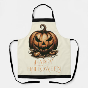 Tablier Citrouille vintage joyeux Halloween