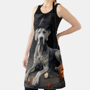 Tablier Citrouilles Great Dane Halloween Épouvantable Flip