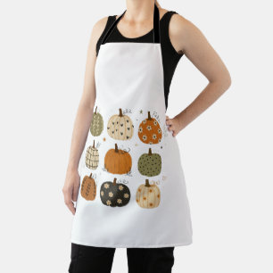 Tablier Citrouilles rustiques boho d'automne