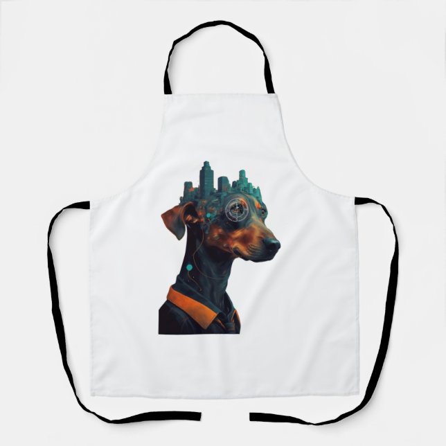 Tablier City dachshund Classic T-Shirt (Recto)