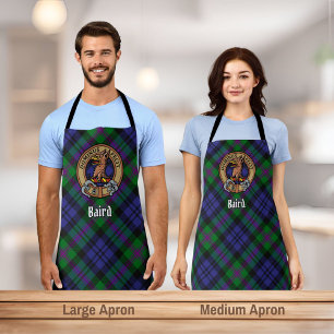Tablier Clan Baird Crest sur Tartan