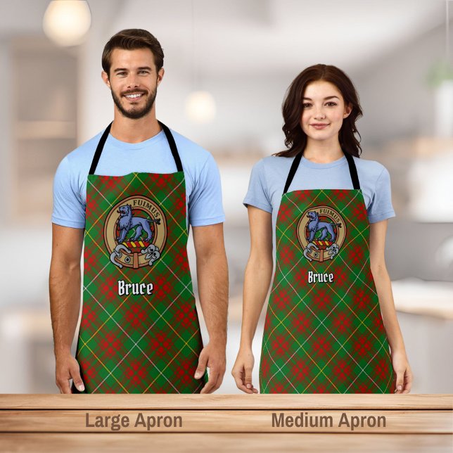 Tablier Clan Bruce Crest sur la chasse Tartan (Créateur téléchargé)