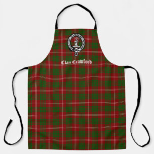 Tablier Clan Crawford Crest Badge & Tartan