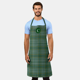 Tablier Clan écossais Currie Tartan Plaid Monogramme