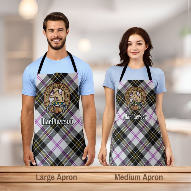 Tablier Clan MacPherson Crest sur la robe Tartan Apron (Créateur téléchargé)