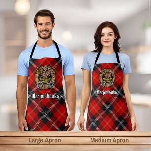 Tablier Clan Marjoribanks crête sur Tartan