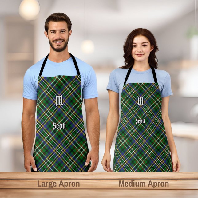 Tablier Clan Scott Green Tartan Apron (Créateur téléchargé)