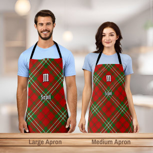 Tablier Clan Scott Red Tartan Apron