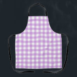 Tablier Classic En vichy Vérifier Plaid Motif Lilac<br><div class="desc">Une couverture de pique-nique tendance d'été moderne en vichy motif tartan plaid. Les tons pastel sont esthétiques. Joli design en vichy pour un design d'intérieur de décoration maison moderne. Pêche au saumon kéta coloré en vichy motif. Pastel en vichy décoration et cadeaux de maison. Décor d'origine de la maison de...</div>